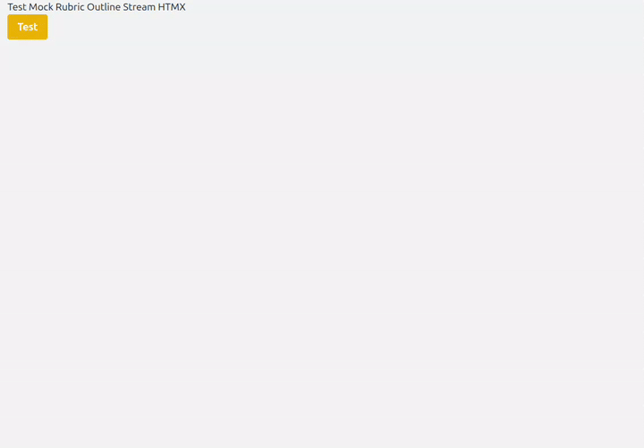 Example Rubric Streaming